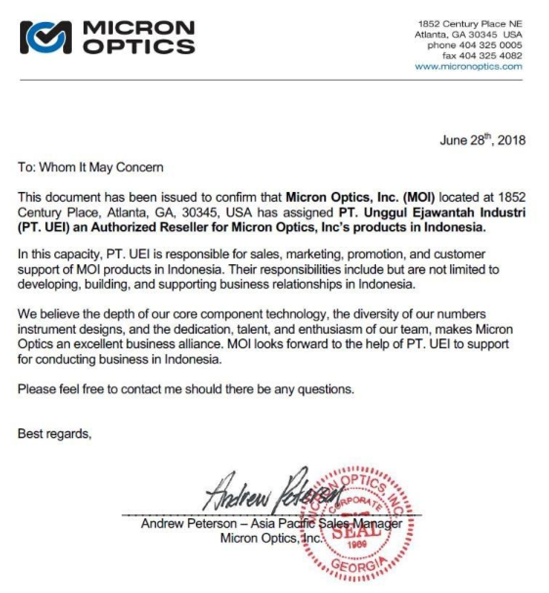 Support Letter MO